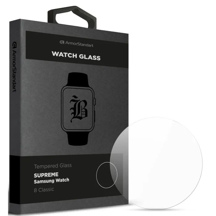 Стекло защитное Armorstandart Supreme Black Icon Samsung Watch 8 Classic (ARM88140)