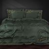 Постельное белье MirSon Сатин Imperial Satin Emerald 175х210 двуспальный (2200008576240)