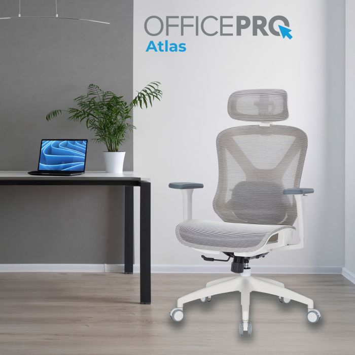 Офисное кресло OfficePro Atlas OC630-W-LG-LG (OC630-W-LG-LG) изображение 7