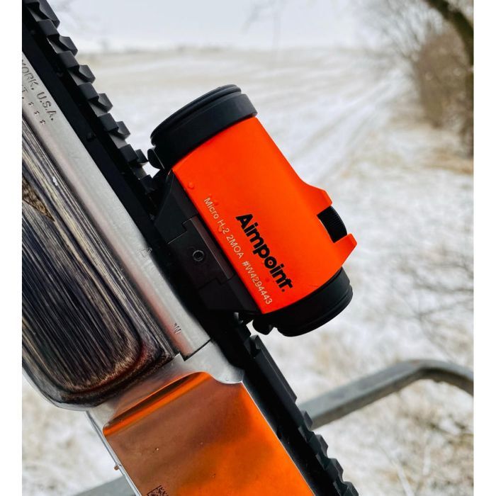 Коліматорний приціл Aimpoint Micro H-2 2 MOA Weaver/Picatinny Orange (200715) зображення 8