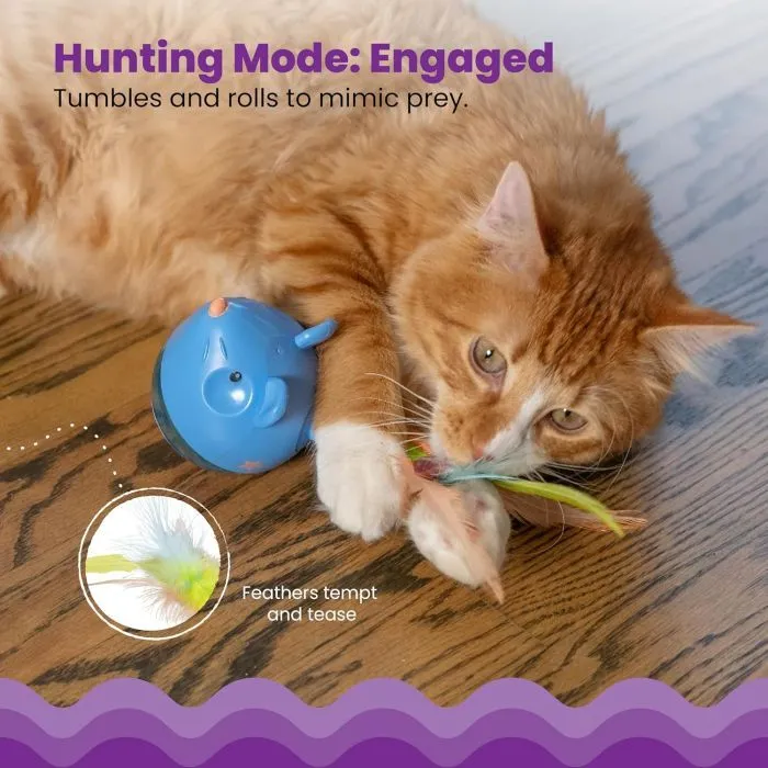 Іграшка для котів Outward Hound Миша блакитна (0700603695879) зображення 4