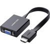 Переходник HDMI M to VGA F + 3.5mm + Micro USB black Ugreen (40248)
