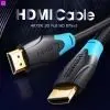 Кабель мультимедийный HDMI M to HDMI M 3.0m 4K60Hz black Vention (AACBI) изображение 2