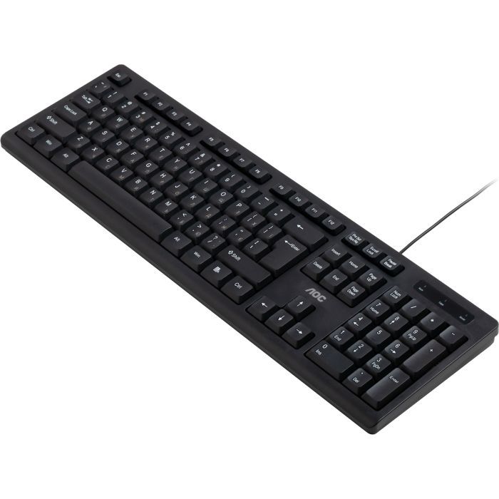 Клавіатура AOC KB100B USB UA Black (KB100B/97) зображення 2
