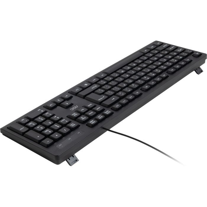 Клавіатура AOC KB100B USB UA Black (KB100B/97) зображення 7