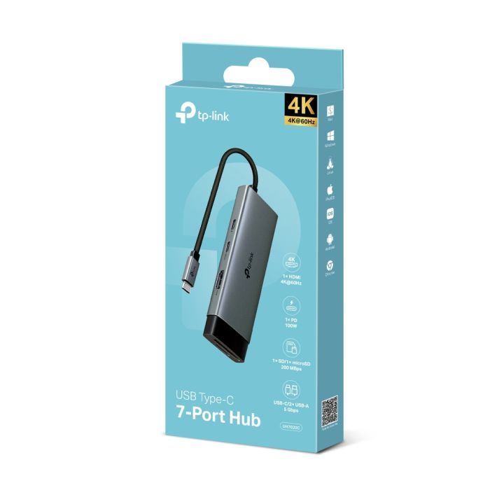 Порт-репликатор TP-Link USB Type-C 7-в-1 (UH7020C) изображение 12