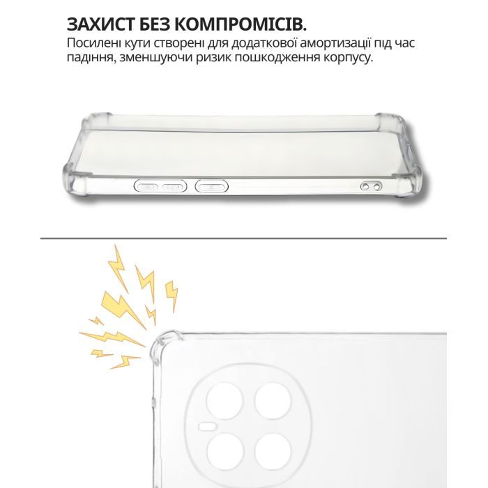 Чохол до мобільного телефона BeCover Anti-Shock Honor Magic7 Pro Clear (714713) зображення 5