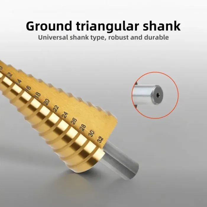 Набір свердл Deli східчастих 3 шт. 4-12\20\32 мм (EDH-JTZ0003-ED1) зображення 5