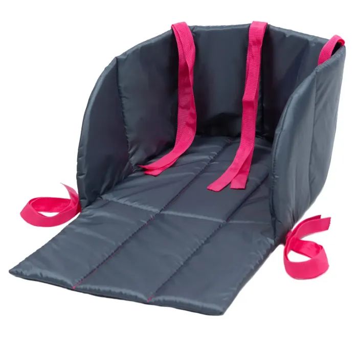 Матрасик в санки Snower сірий з рожевим (4820211101626)
