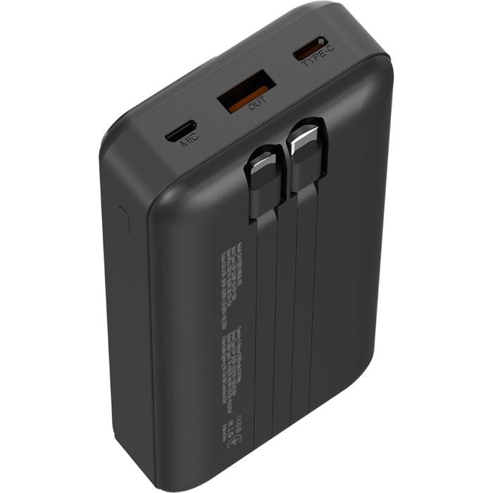 Батарея універсальна ColorWay 20 000 mAh Optimal Power PD/22.5W, QC/3.0, Black (CW-PB200LPB5BK-PDD) зображення 3