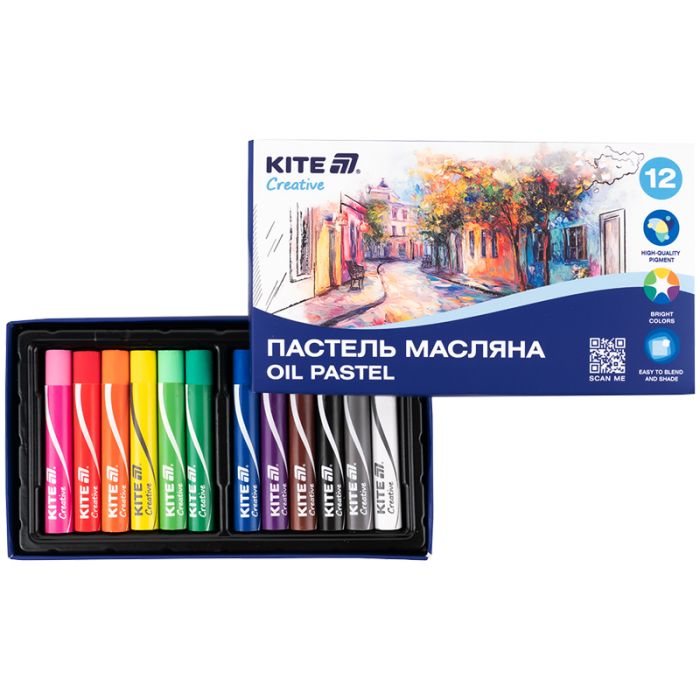 Пастель Kite Creative масляна, 12 кольорів (K-200-12) изображение 2
