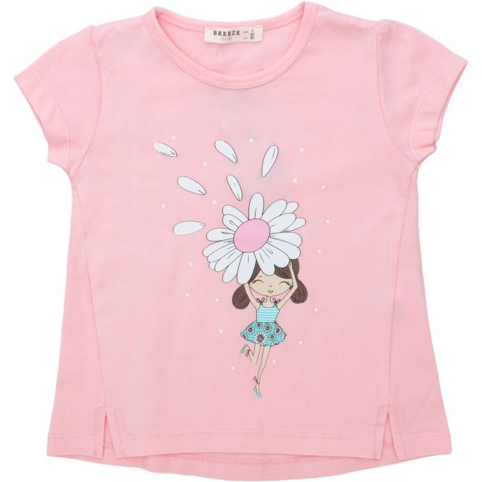 Набор детской одежды Breeze с цветочком (20968-110G-pink) изображение 2