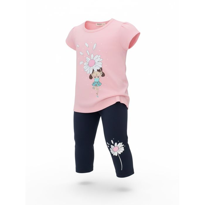 Набор детской одежды Breeze с цветочком (20968-110G-pink) изображение 6