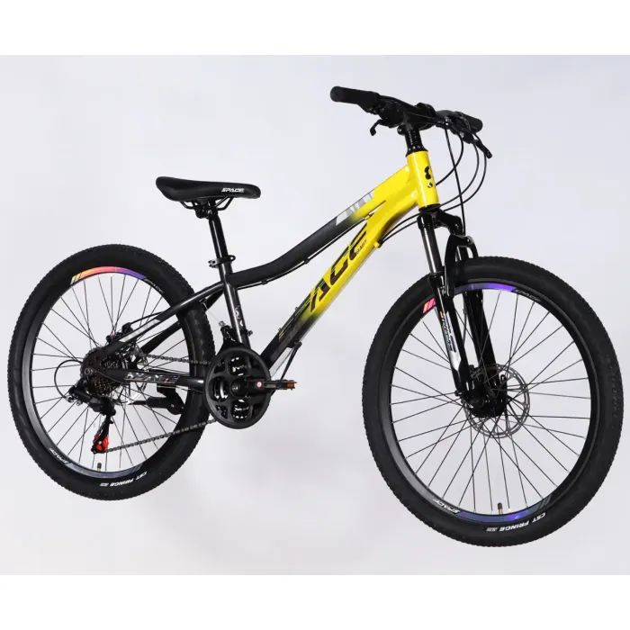 Велосипед Space 24" AURORA DD FR рама-12" ST 2026 жовто-чорний (OPS-SP-24-078) зображення 2
