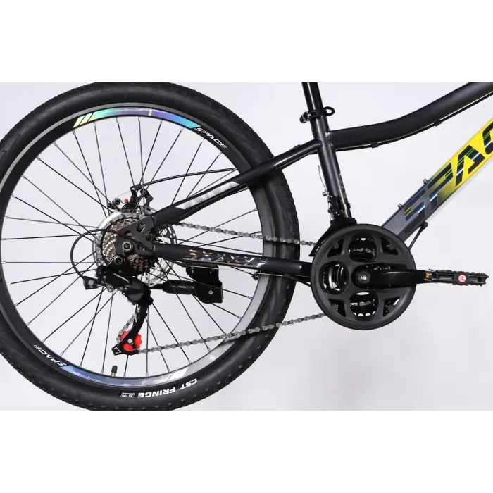 Велосипед Space 24" AURORA DD FR рама-12" ST 2026 жовто-чорний (OPS-SP-24-078) зображення 5