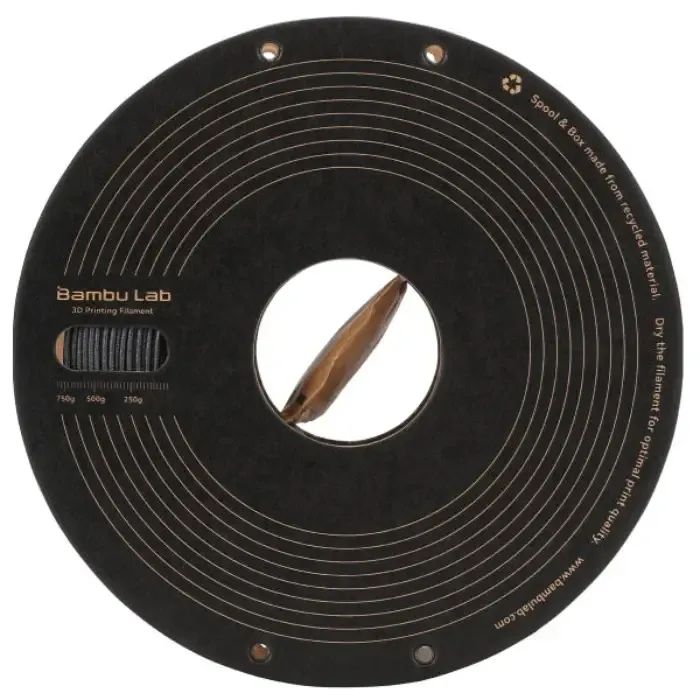 Пластик для 3D-принтера Bambu Lab PPS-CF 1.75mm, 1kg, SPL RFID Black (6975337038283) зображення 2