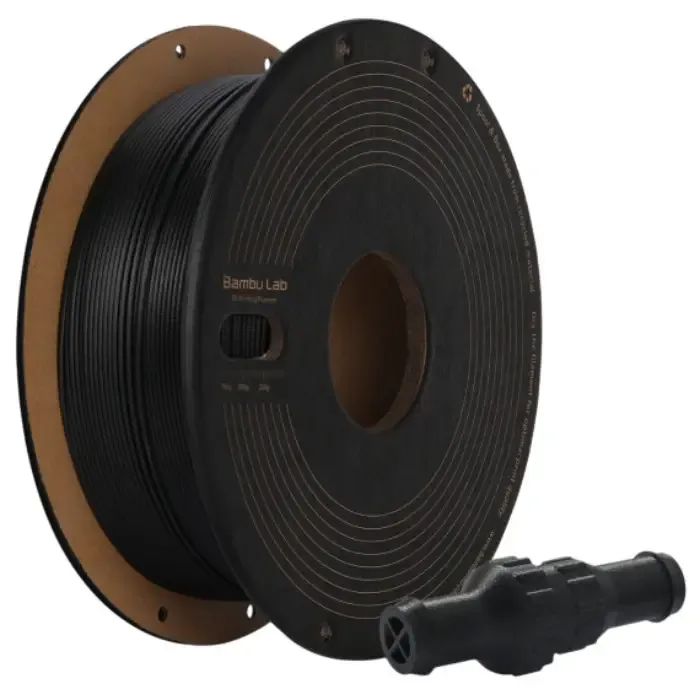 Пластик для 3D-принтера Bambu Lab PPS-CF 1.75mm, 1kg, SPL RFID Black (6975337038283) зображення 3