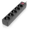 Сетевой фильтр питания REAL-EL RS-Protect 505, 5m, black (EL122300046) изображение 2