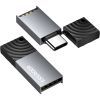 Считыватель флеш-карт Essager USB-C + USB-A to Micro SD black (EDKTF-QW0G-P) изображение 2
