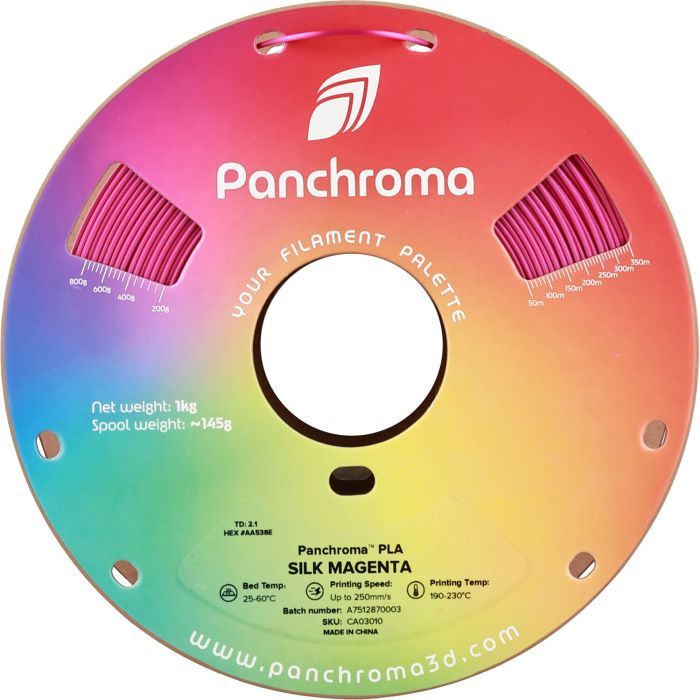 Пластик для 3D-принтера Polymaker PLA PANCHROMA SILK 1,75mm 1kg MAGENTA (CA03010) зображення 2