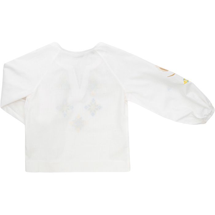 Рубашка детская Brilliant с вишивкой Flower (24110-122G-cream) изображение 5