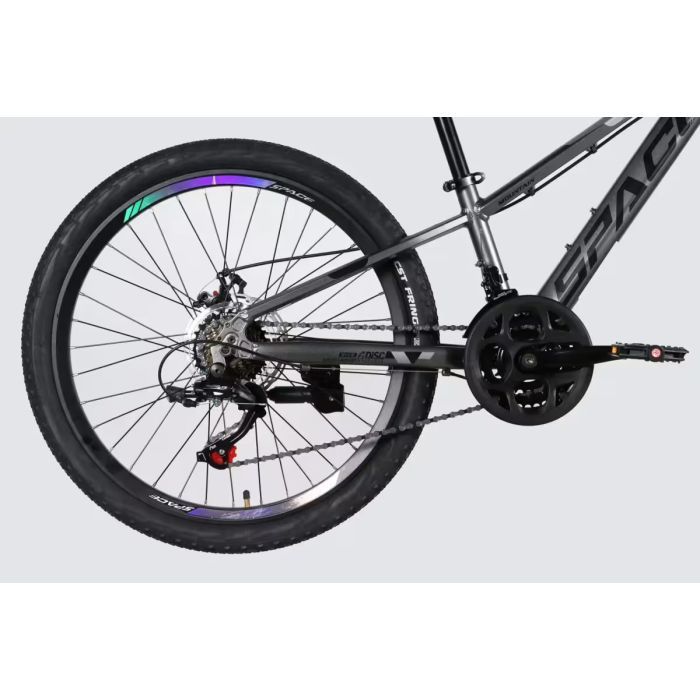 Велосипед Space 24" PHAETON DD FR рама-11" AL 2026 графітовий (OPS-SP-24-098) зображення 5