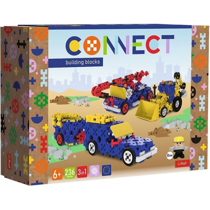 Конструктор Trefl Connect 3 в 1, 236 деталей (5900511619799) зображення 7