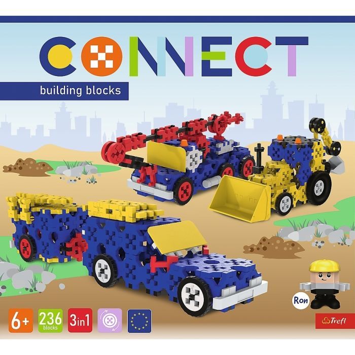 Конструктор Trefl Connect 3 в 1, 236 деталей (5900511619799) изображение 7