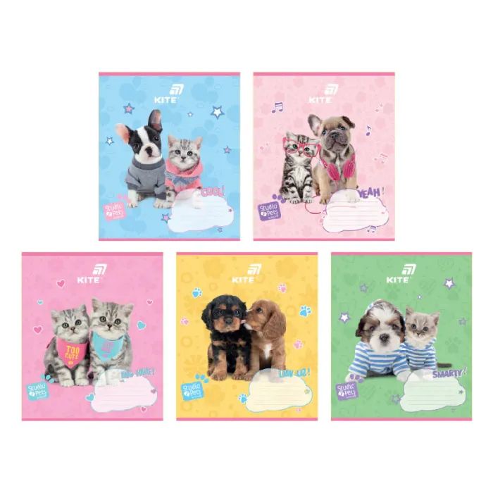 Зошит Kite Studio Pets, 12 аркушів, лінія (SP26-234)