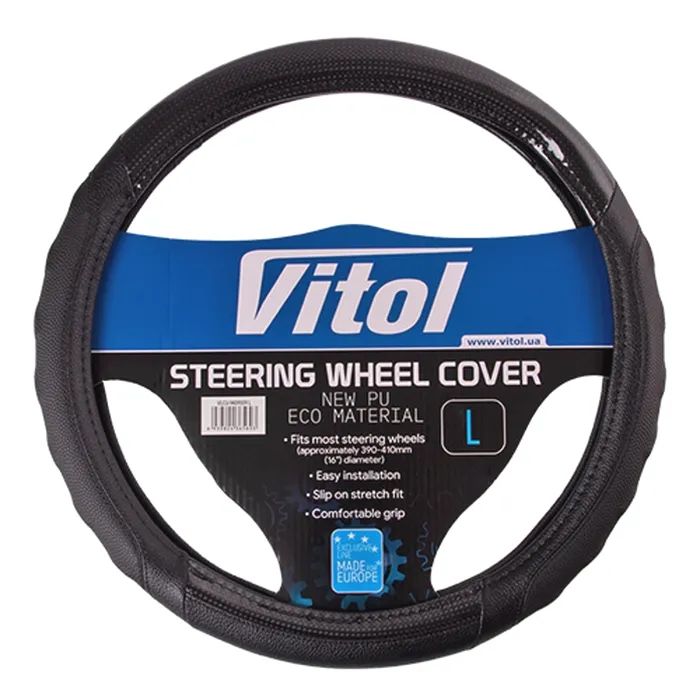 Чохол на руль VITOL L чорн (VLCU-1409009 L)