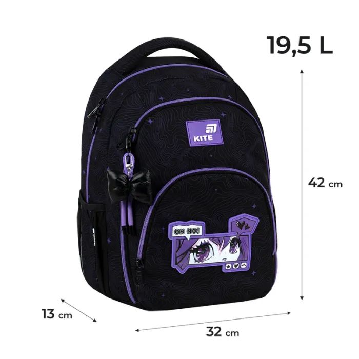 Рюкзак шкільний Kite Education teens 905M Anime Girl (K26-905M-1) зображення 12