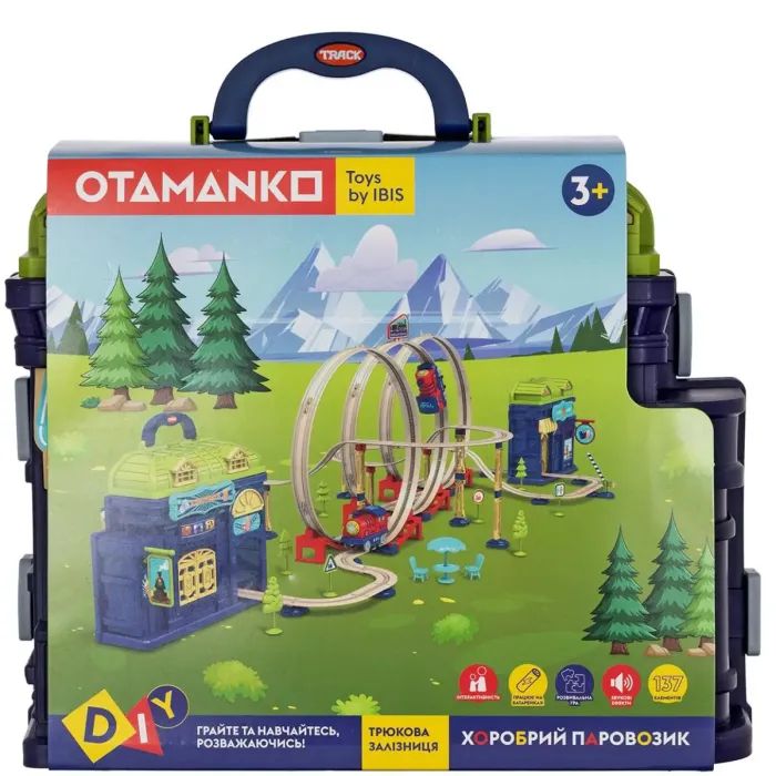 Железная дорога Otamanko Храбрый паровозик трюковая железная дорога 137 деталей (89960) изображение 9