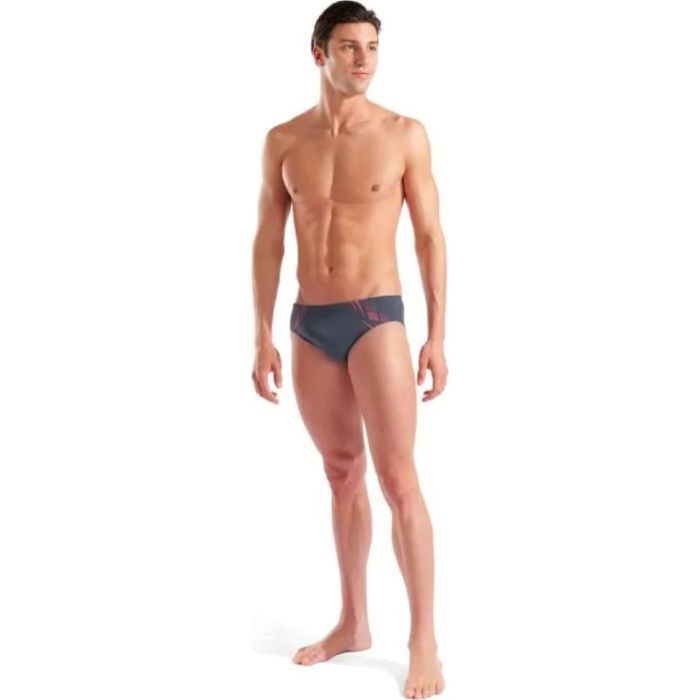 Плавки Arena Poseidonia Swim Briefs 009075-504 сірий, рожевий 105 (3468337621911) изображение 3