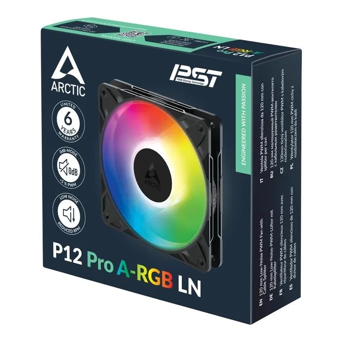 Кулер для корпуса Arctic P12 Pro A-RGB LN, 3 шт (ACFAN00347A) изображение 10
