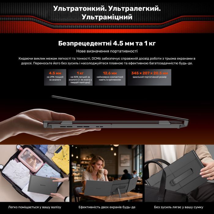 Монитор Blackview Dual Screen 14inch (BVDCM6) изображение 5
