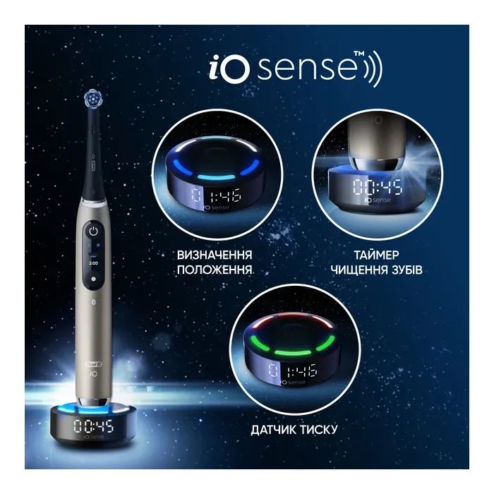 Електрична зубна щітка Oral-B iO 10 Lunar Gold (8006530054102) зображення 3