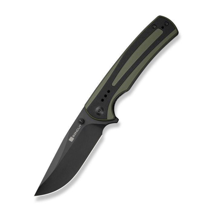 Нож Sencut Regnator, Black/Green G10, Black Stonewash (S24057-2)