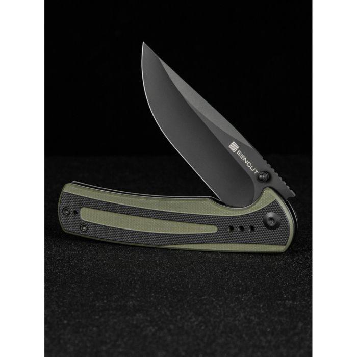 Нож Sencut Regnator, Black/Green G10, Black Stonewash (S24057-2) изображение 3