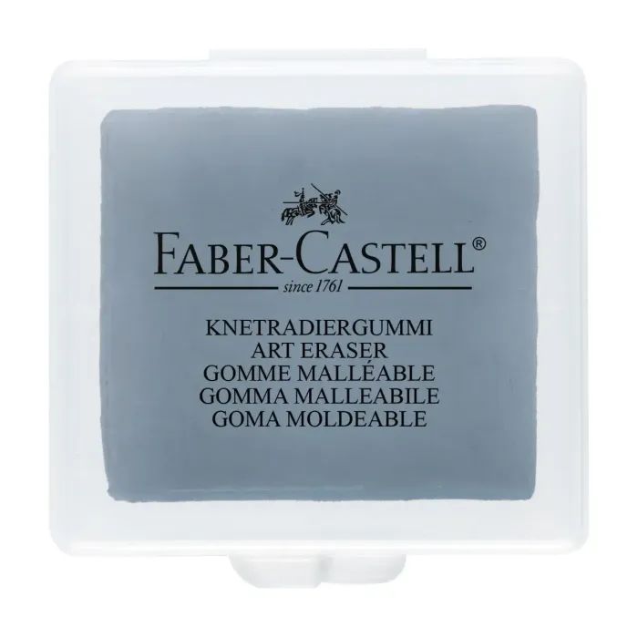 Ластик Faber-Castell «Клячка» Kneadable Art в пластиковой коробке, цвет серый (24291)