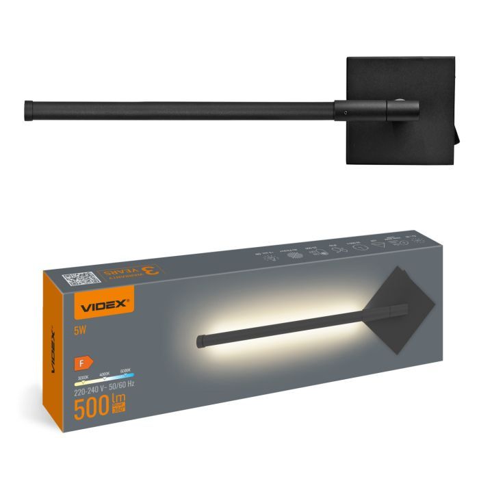 Светильник Videx WL041 5W 3000-4000-6000K Black (VL-WL041-05CB)