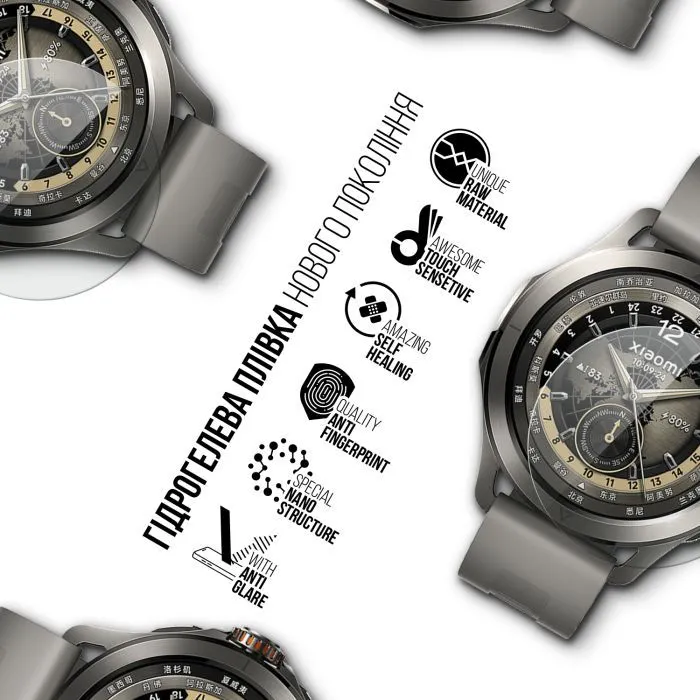 Пленка защитная Armorstandart Matte hydrogel Xiaomi Watch S4 Sport 6 pcs (ARM92140) изображение 2