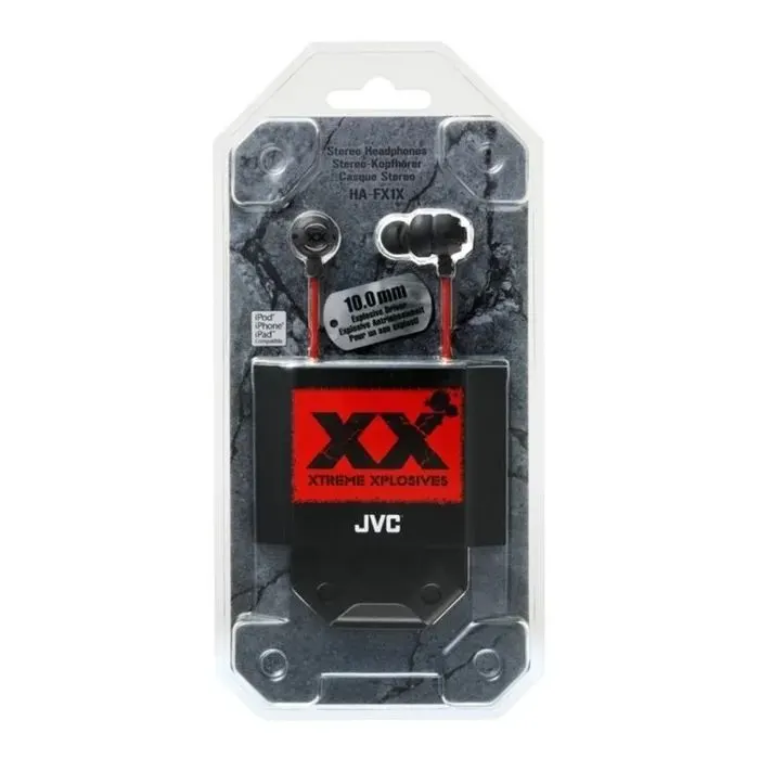 Навушники JVC Xtreme Xplosives HA-FX1X Red (HAFX1XE) зображення 6