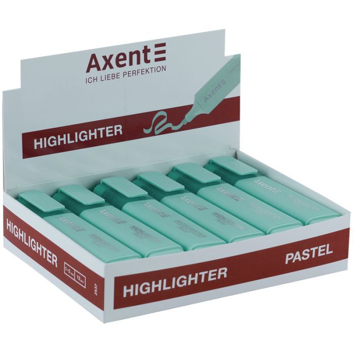 Маркер Axent Highlighter 2537-A, 1-5 мм клиноп. жовтий (2537-08-A) зображення 2