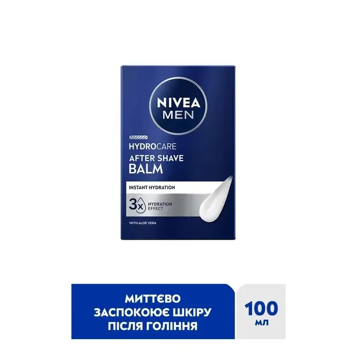 Бальзам после бритья Nivea MEN Hydro Care After Shave Balm 100 мл (5900017102429) изображение 3