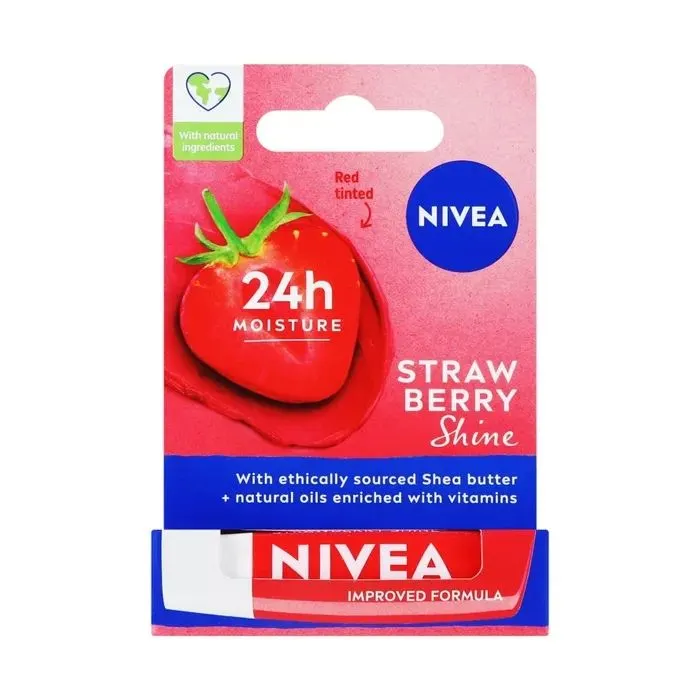 Бальзам для губ Nivea Strawberry Shine 4.8 г (4006000002095)
