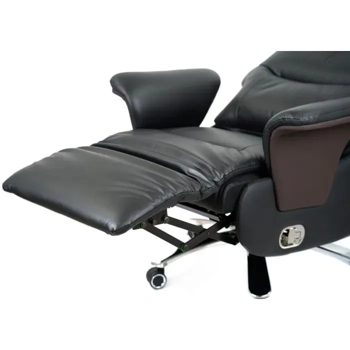 Офисное кресло Аклас Атаман, с электроприводом, Кожа LC-A Black/PU Black (00174391) изображение 10