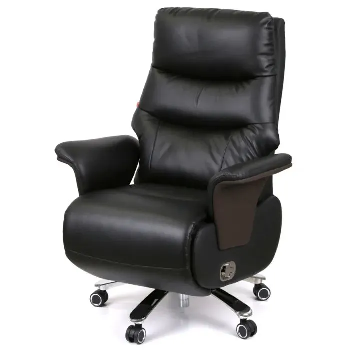 Офисное кресло Аклас Атаман, с электроприводом, Кожа LC-A Black/PU Black (00174391)
