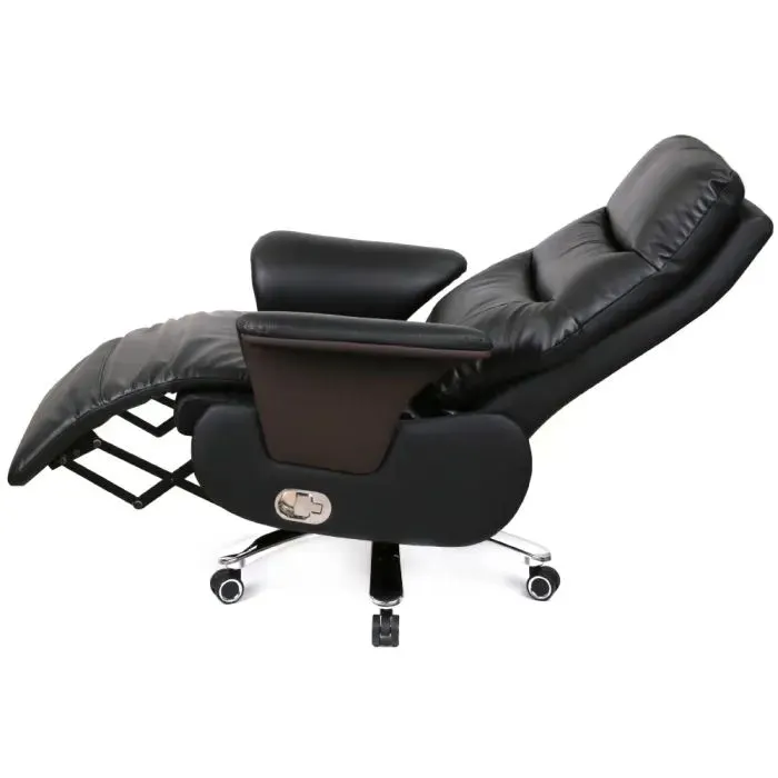 Офисное кресло Аклас Атаман, с электроприводом, Кожа LC-A Black/PU Black (00174391) изображение 8