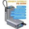 Батарея универсальная Sigma X-power SI25A5QLX 25000mAh, 100W (4827798848715) изображение 5