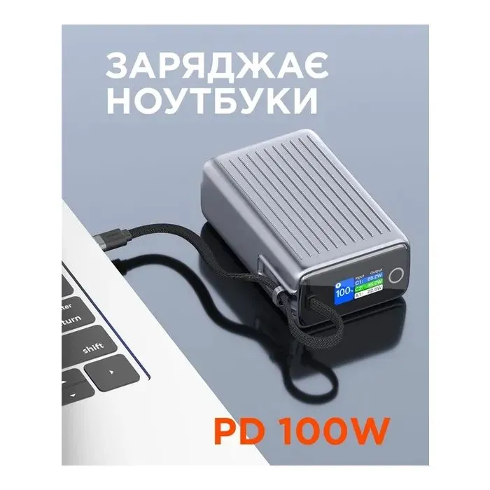 Батарея универсальная Sigma X-power SI25A5QLX 25000mAh, 100W (4827798848715) изображение 9
